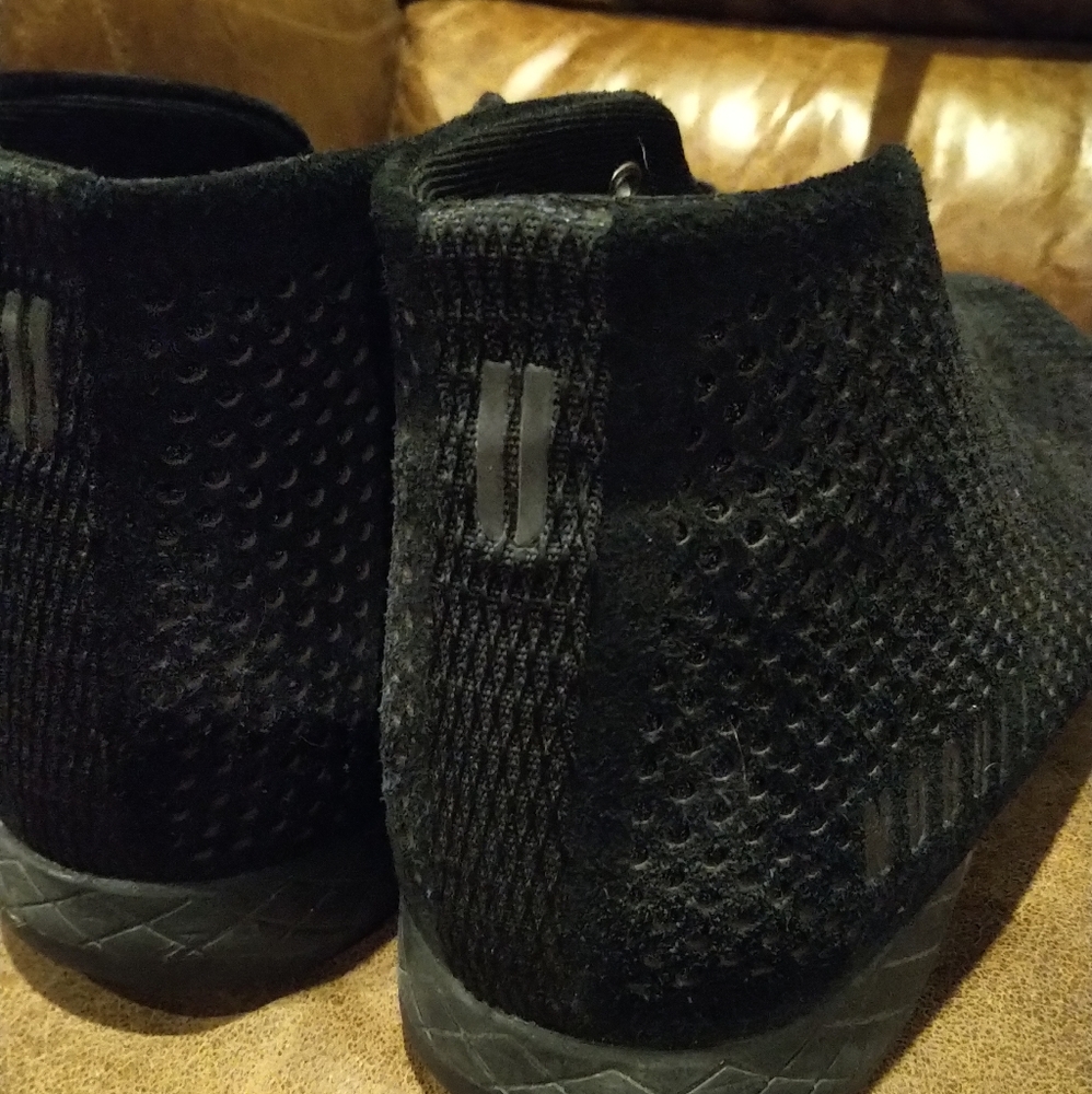 Nobull black suede mid trainers